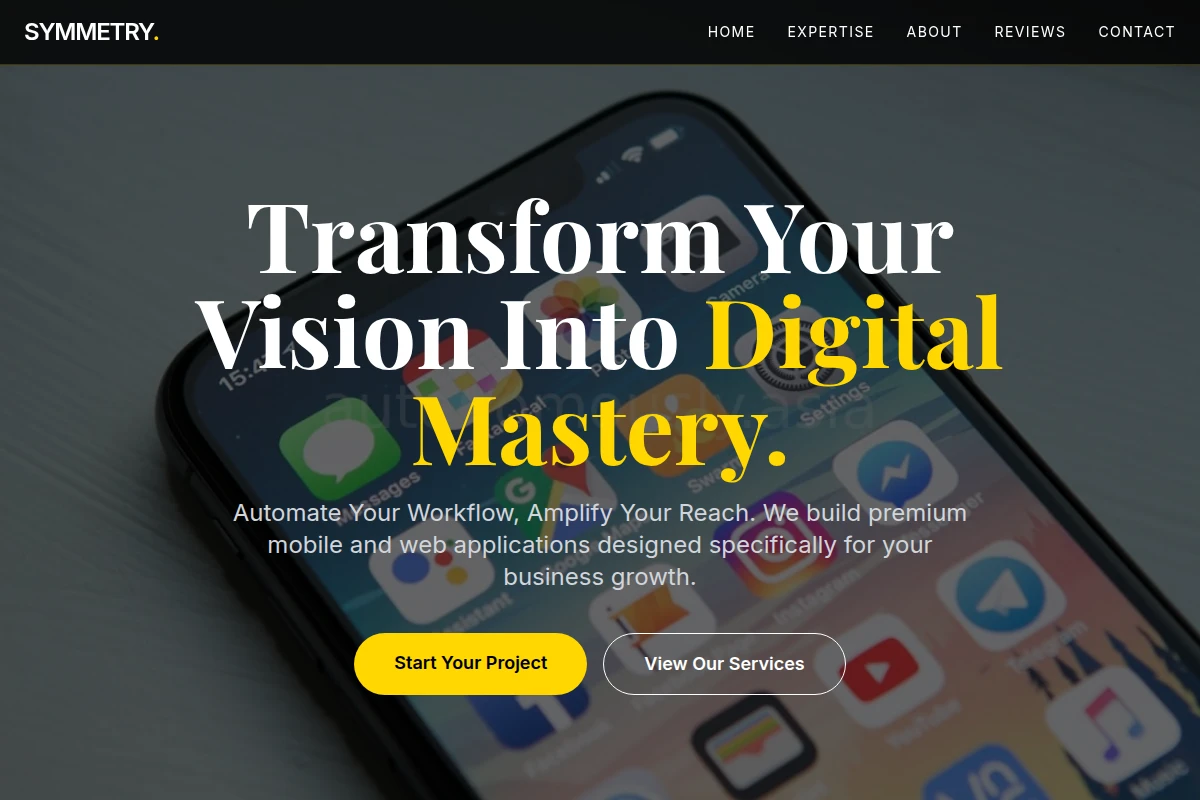 Symmetry App Development